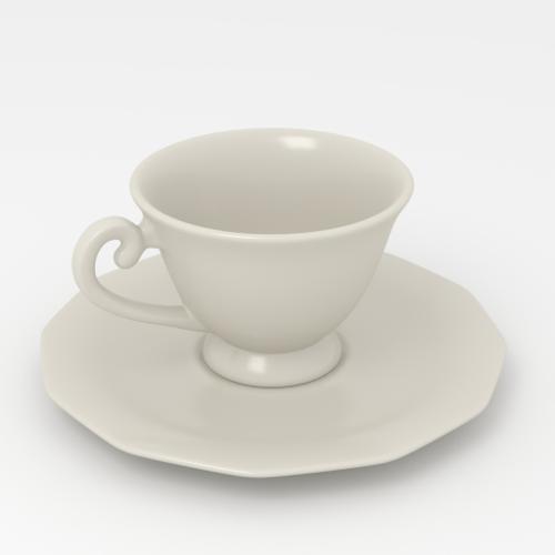 Teacup and saucer preview image